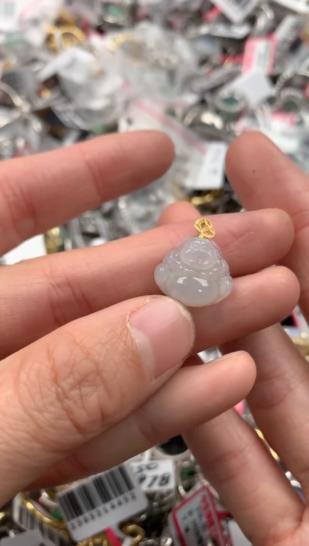 银S925镶嵌戒指翡翠555---9