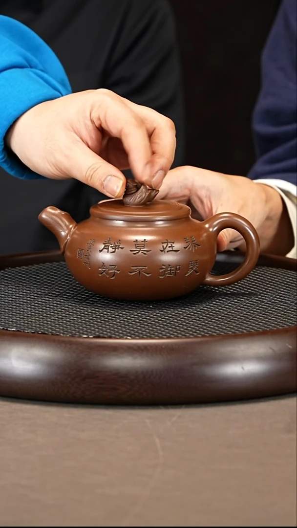 茶壶紫砂63 顾顺芝 顾氏家传紫泥 双栖壶440cc