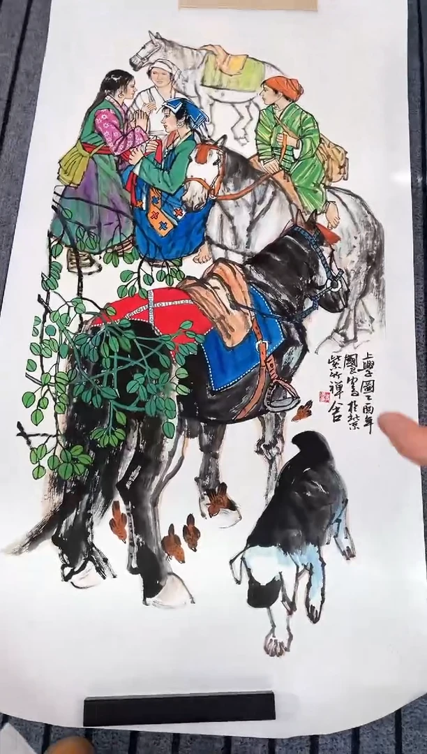 精品国画人物作品