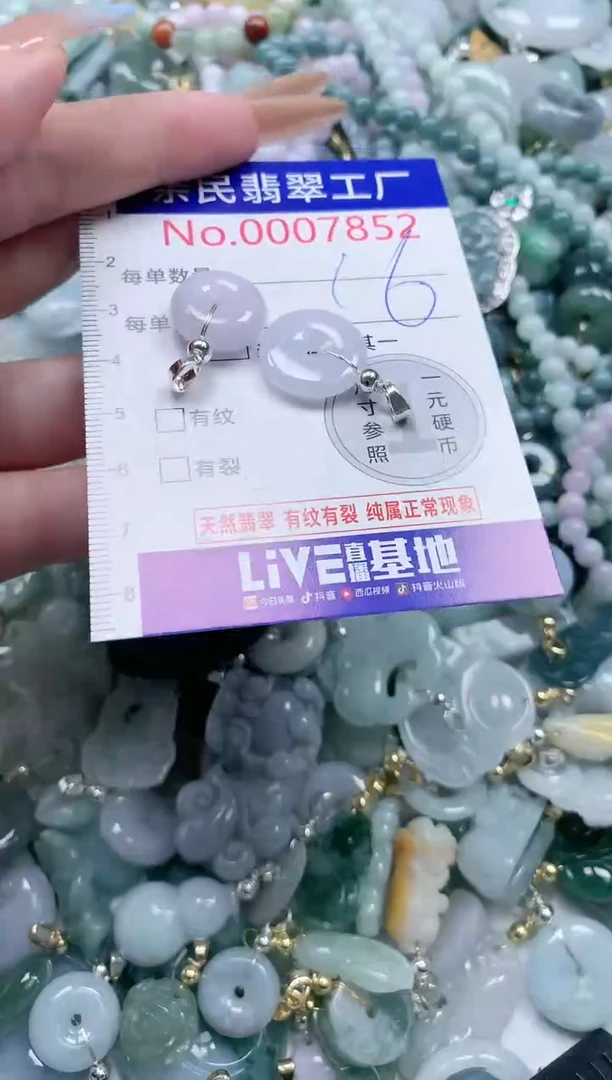 翡翠未镶嵌吊坠(不含链)7852