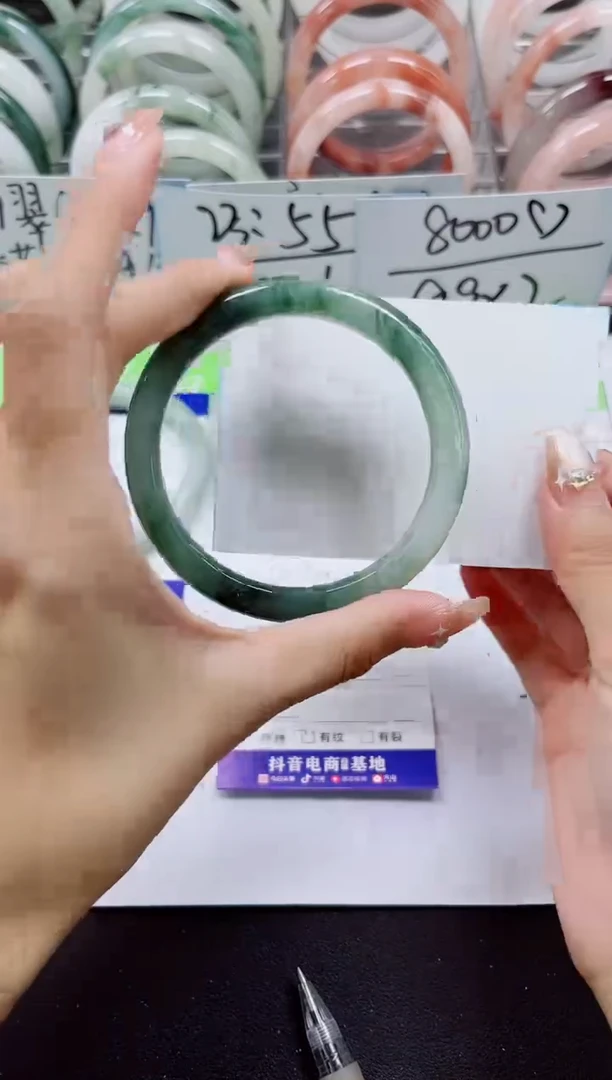 【闪购商品】石英质玉未镶嵌手镯A200-60/61