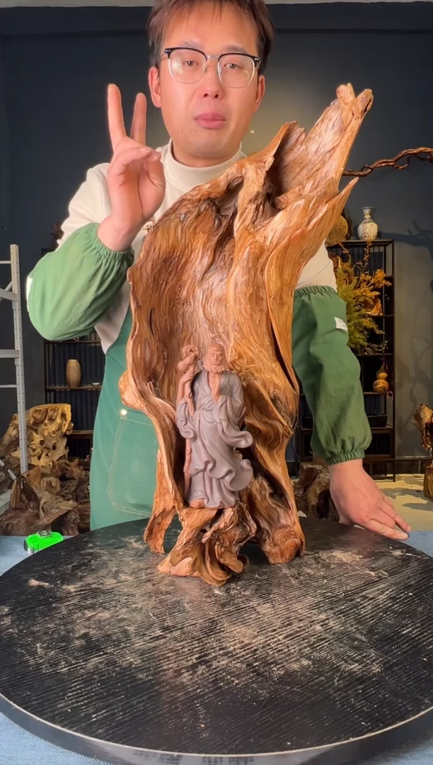 【闪购商品】木卢师傅根艺作品(不包含人物摆件）