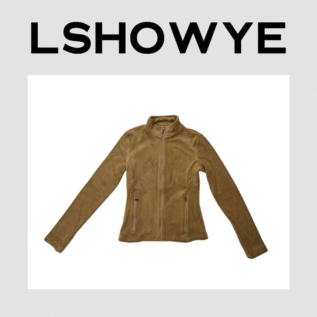 LSHOWYE｜刺绣标摇粒绒开衫外套 6XX399