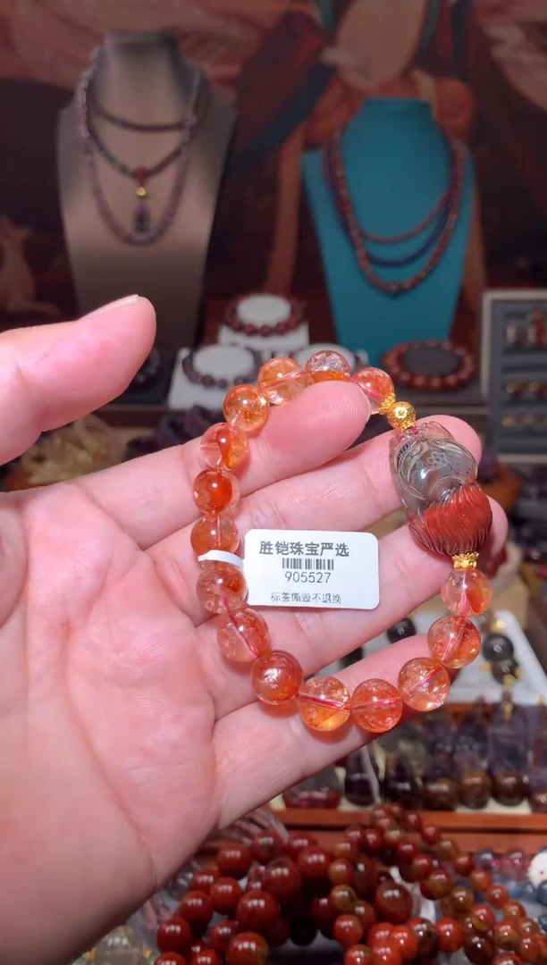 未镶嵌珠宝半成品水晶闪灵胶花趴趴狐手串，多样性