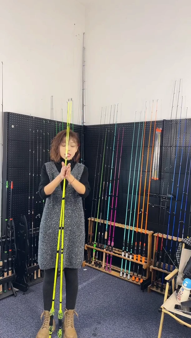 1.8m碳素荧光黄1.8米直柄M（瑕疵尾货竿，没有售后，介意勿拍）