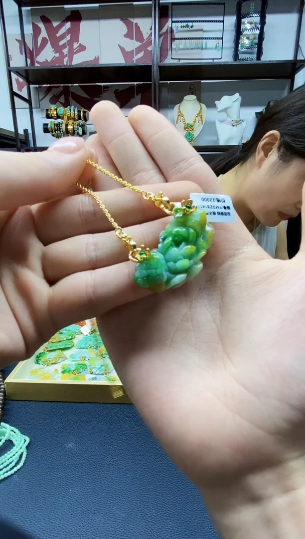 颈饰未镶嵌翡翠翡翠吊坠