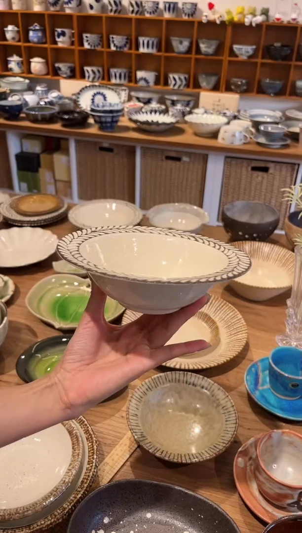 瓷片福利 迷迭香深钵（暖白色）17厘米