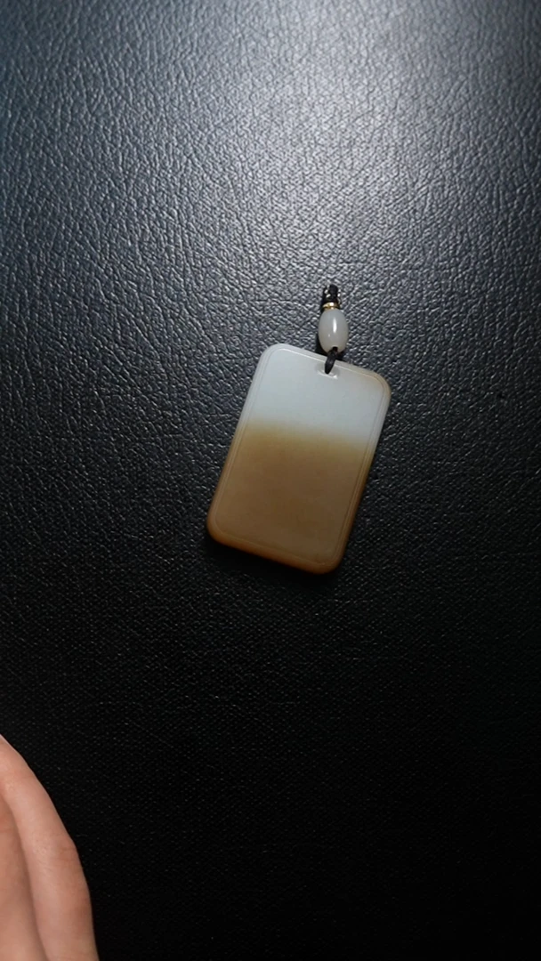 颈饰未镶嵌和田玉无事牌