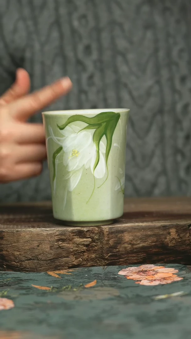 【闪购商品】瓷片釉下彩手工手绘同款陶器