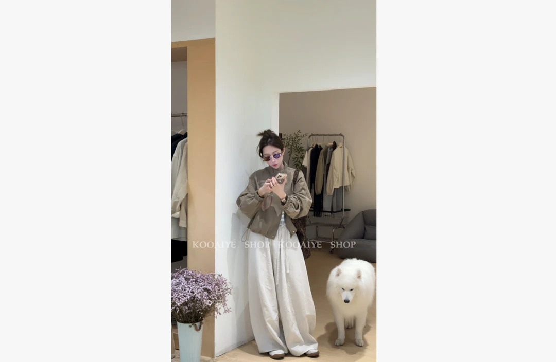 【自在派】秋季新款韩系休闲复古时尚基础百搭短风衣