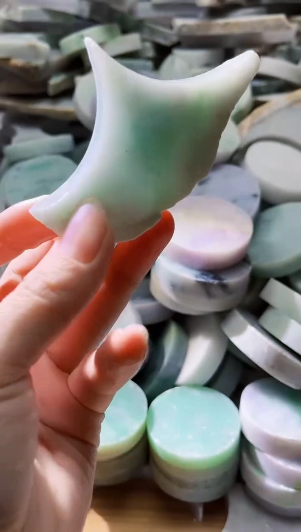 裸石翡翠天然翡翠A货古 南 664