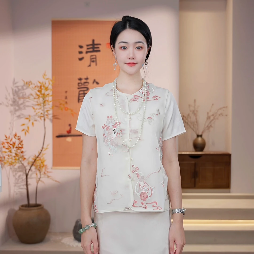 丝年.戏墨痕｜新中式国风时尚百搭重磅上衣马甲-5285