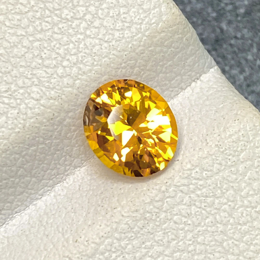 1.7ct天然黄蓝宝裸石VB金丝雀黄斯里兰卡椭圆（吉尔德）