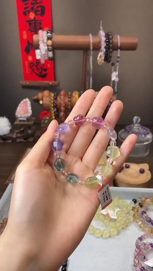 手链未镶嵌萤石彩萤石星星