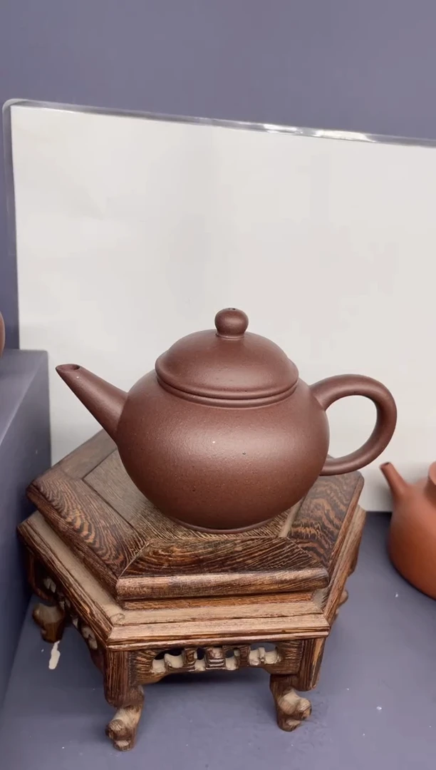 茶壶紫砂台西紫泥 标准水平