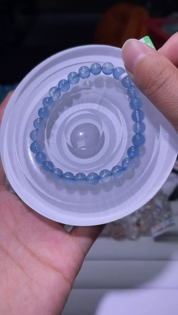 1海蓝宝石（处理）J069-6mm海蓝宝单圈-多样性发其一