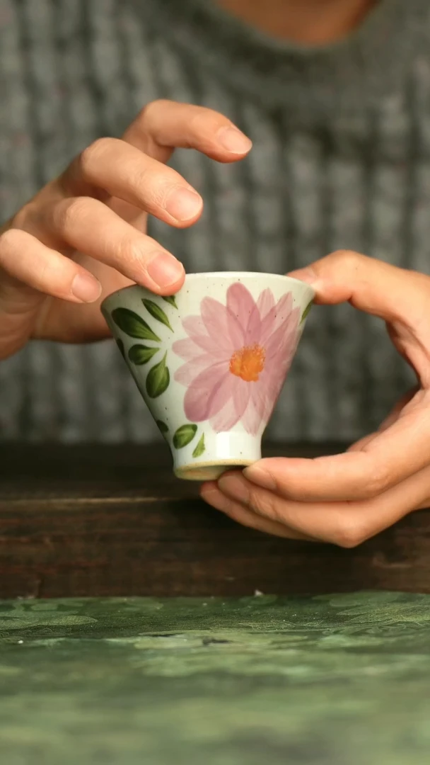 陶瓷青诗集手工手绘瓷器