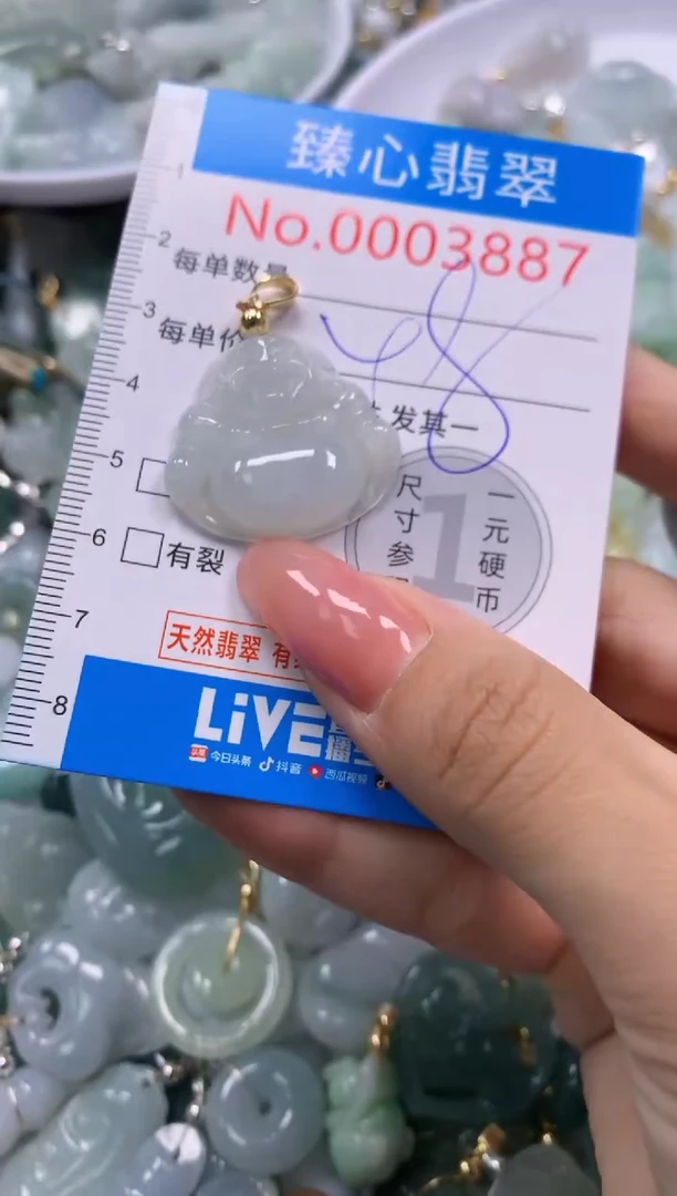 翡翠未镶嵌颈饰3887