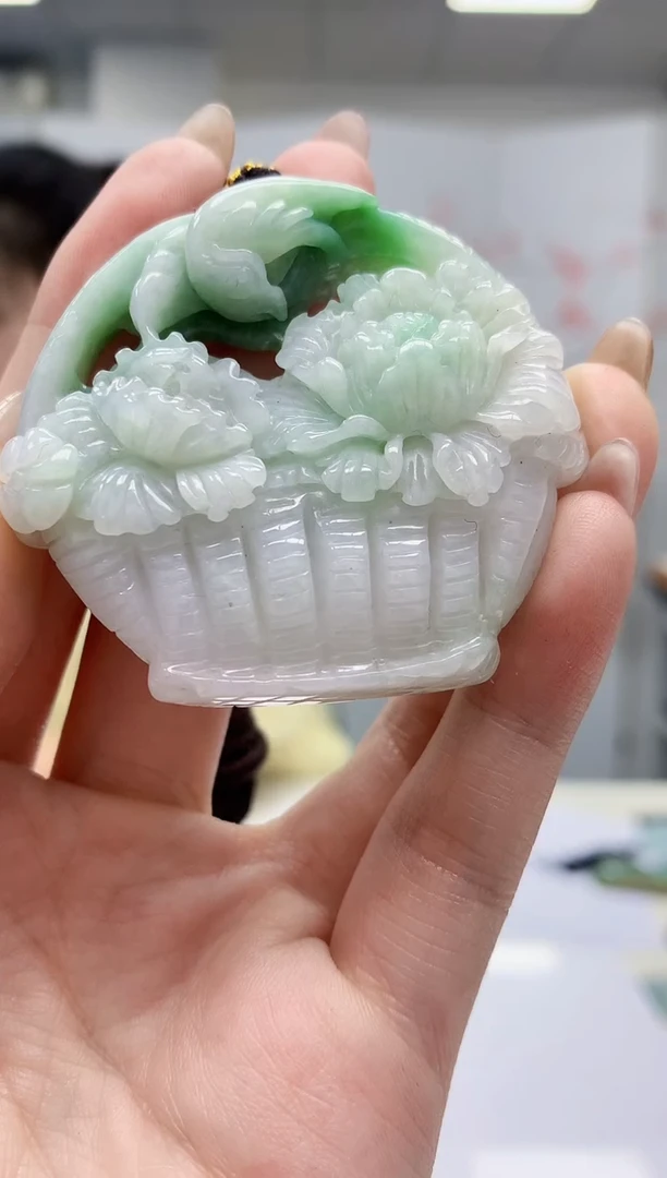 【闪购商品】定制翡翠未镶嵌4902jw-毛货挂件142