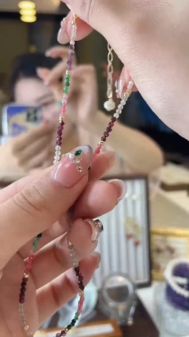 无铜合金无铜合金彩色项链