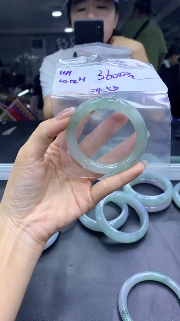 未镶嵌定制翡翠141手镯53+3600元+拍一发一