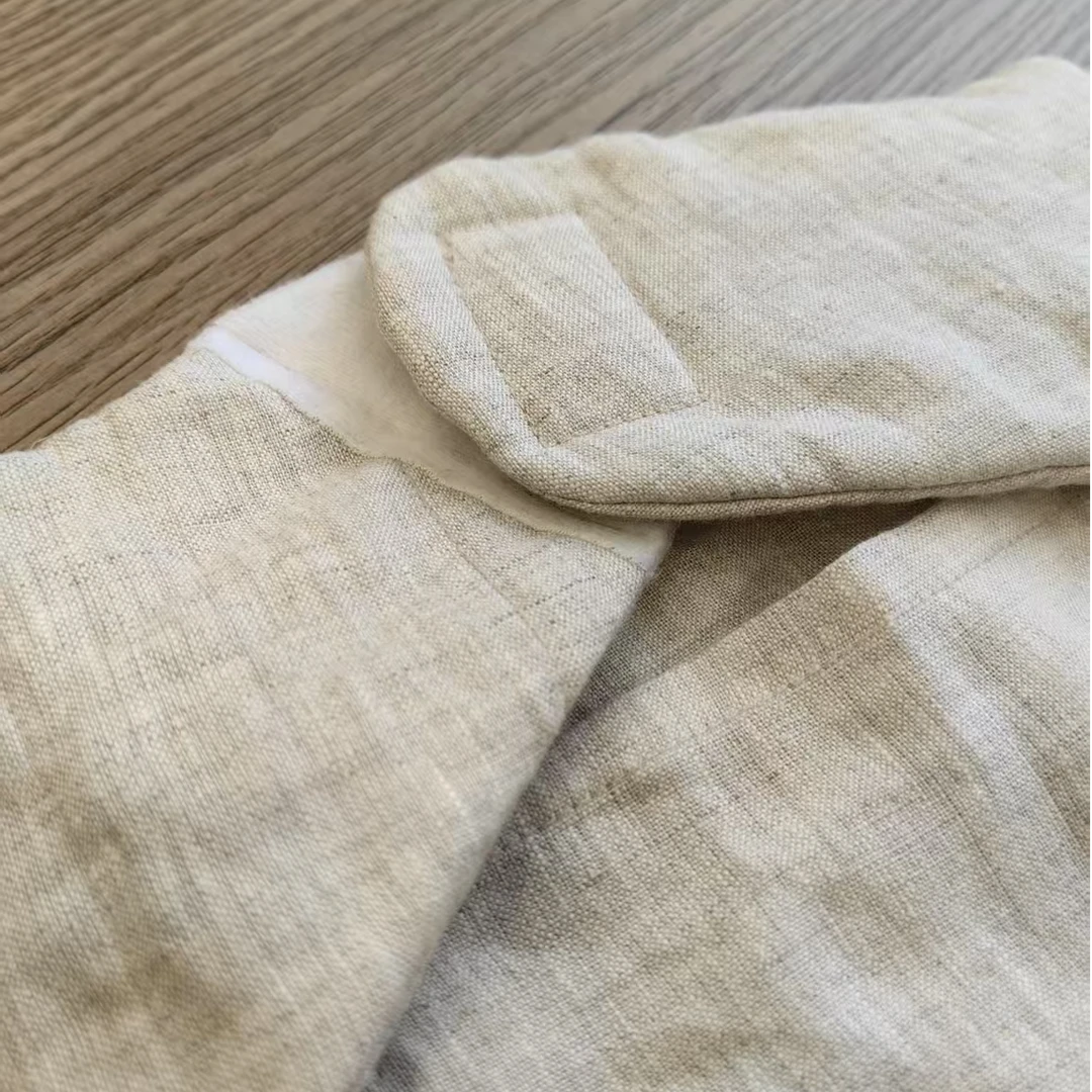 【原创】100%亚麻护颈贴颈椎防寒套