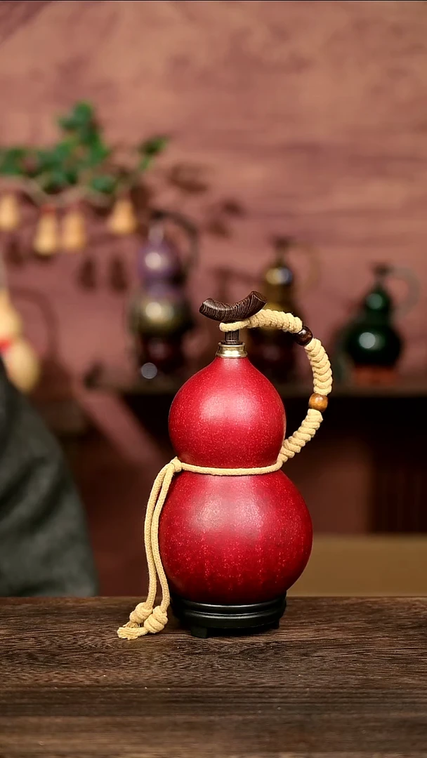 643号中药煮色  大漆葫芦水壶/酒壶 一物一拍