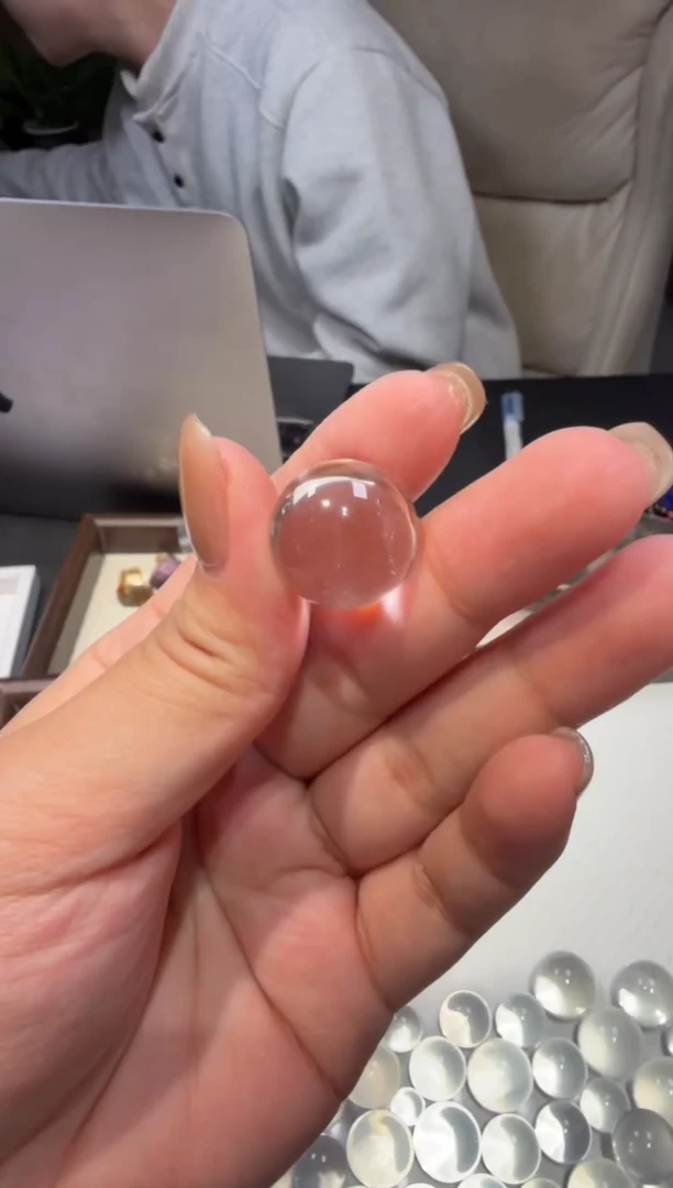 未镶嵌手链水晶橘带发白水晶18mm