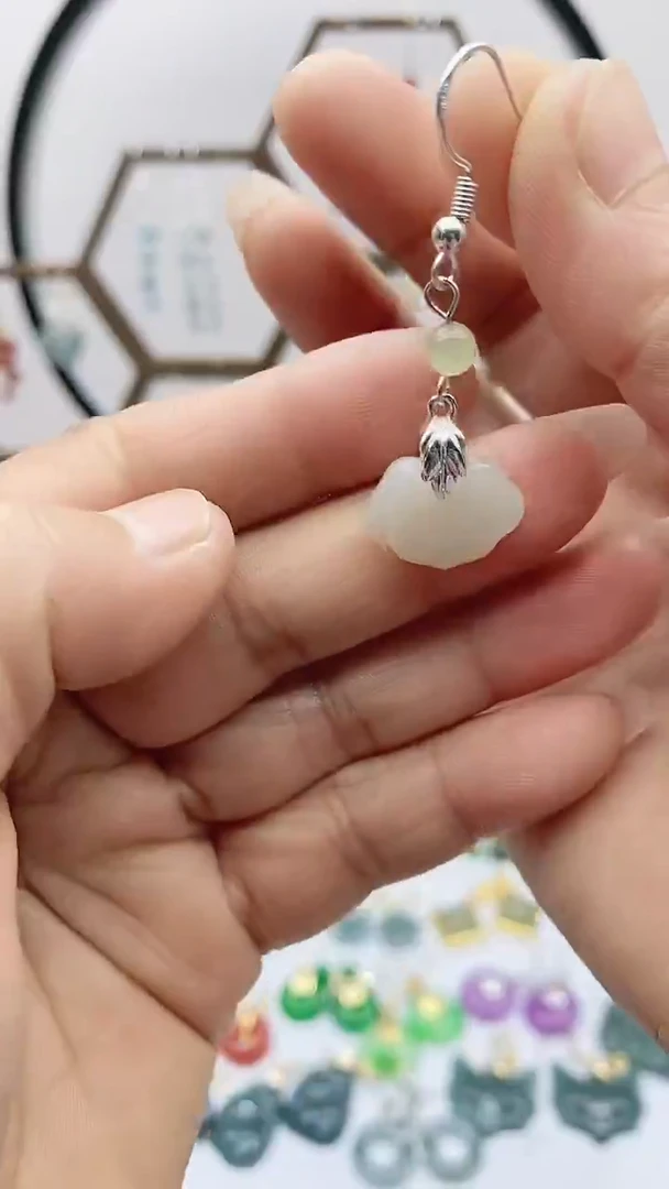 未镶嵌和田玉耳饰580