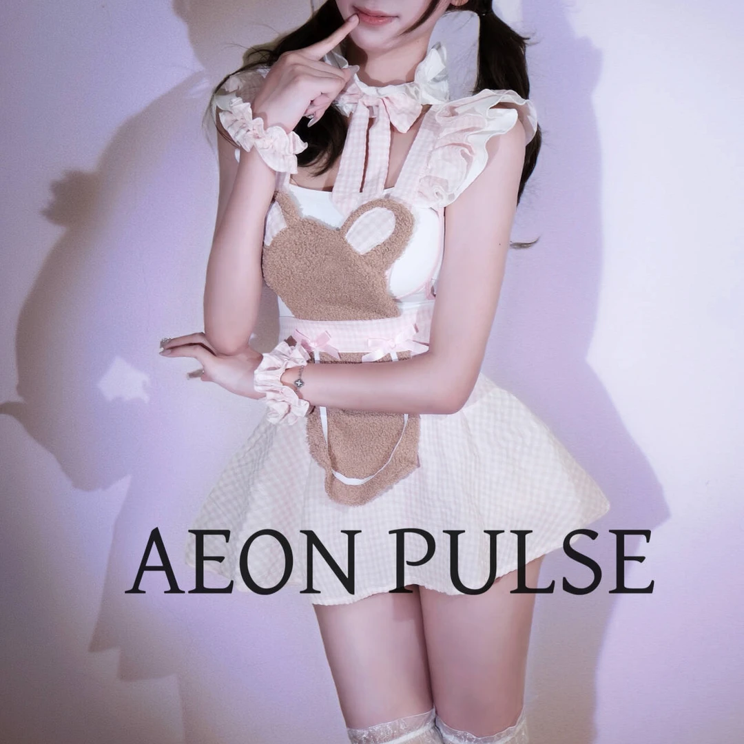 小熊纯欲风甜美可爱荷叶边显瘦睡裙