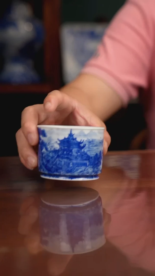 自成堂柴窑青花釉里红