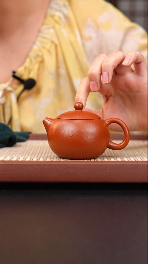 茶壶紫砂黄龙山朱泥西施150cc王彬