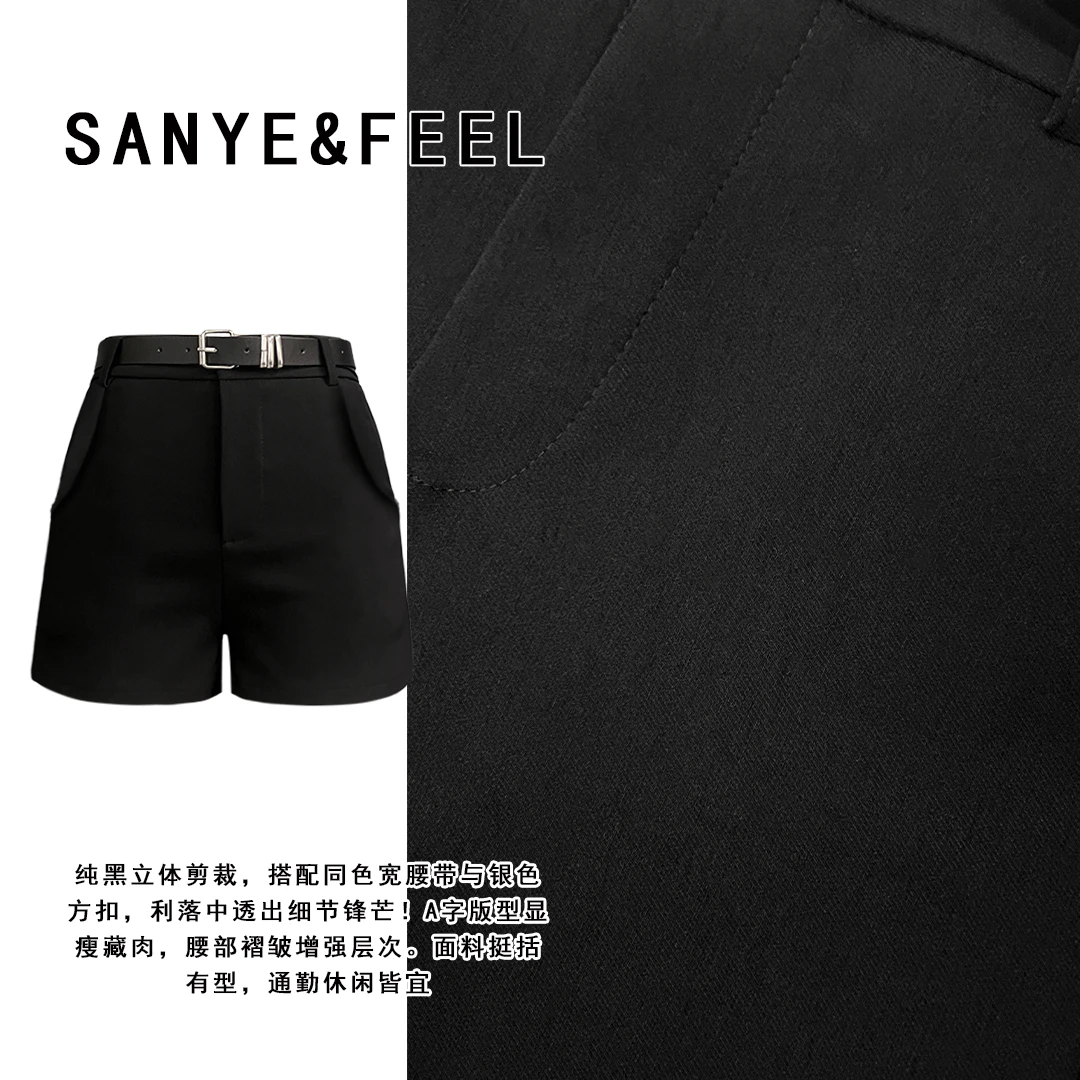 sanye&feel/妍三也【A字热裤】新款显瘦百搭短裤532146YX