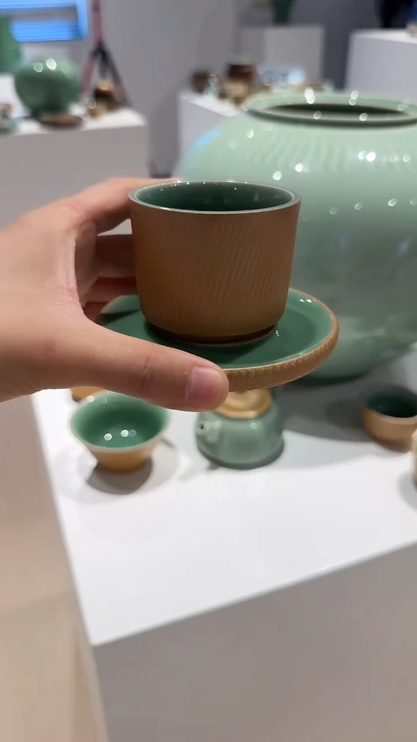 青瓷手工茶器包邮