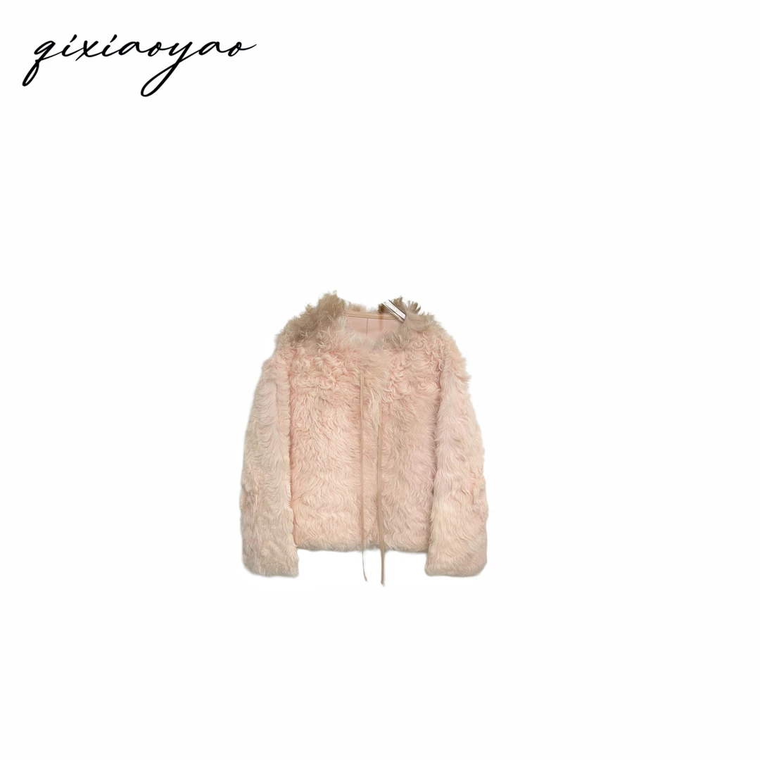 2024秋冬新款皮毛一体外套#BHNX24056