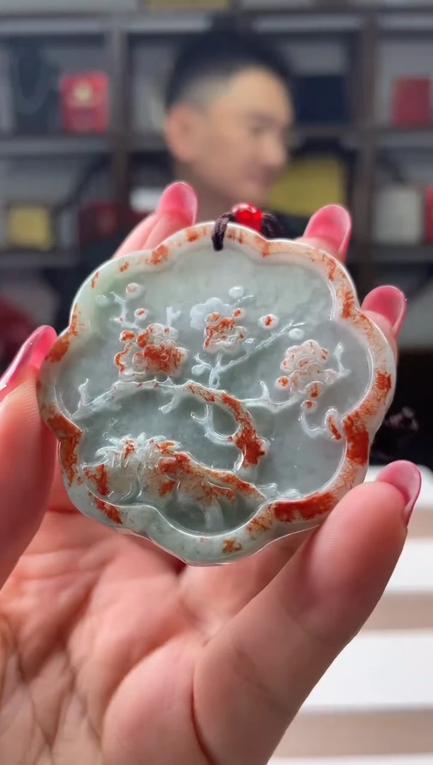 吊坠(不含链)未镶嵌翡翠天然A货翡翠多样性发其一JYZY-11.03-25