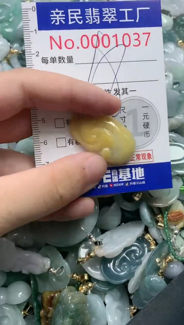 翡翠未镶嵌吊坠(不含链)1037