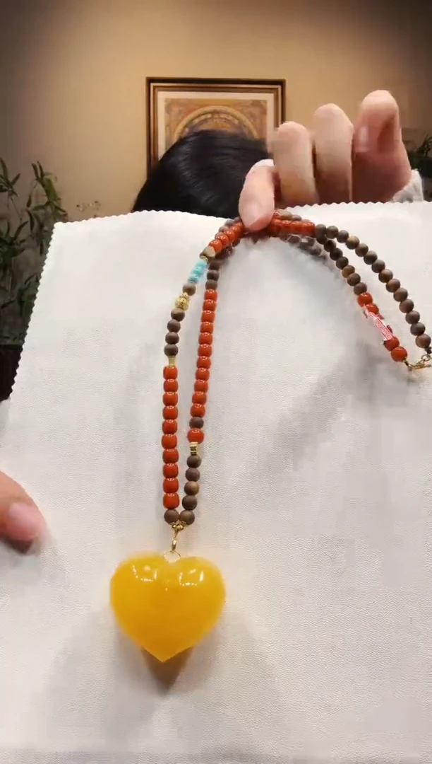 蜜蜡颈饰未镶嵌项链