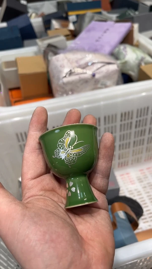 A848内绿外绿茶具茶具茶具