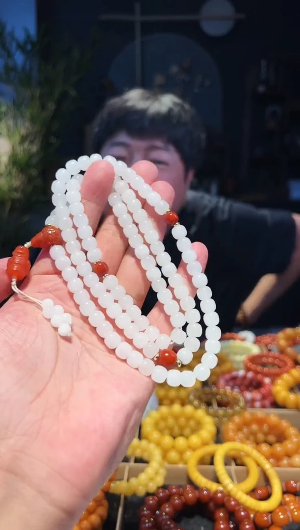 手串未镶嵌和田玉8+老型108多圈