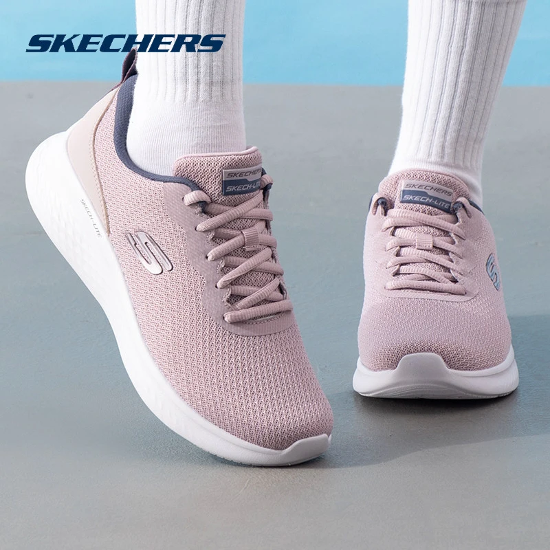 skechers斯凯奇休闲鞋女鞋2025秋季新款时尚轻便透气一脚穿运动鞋