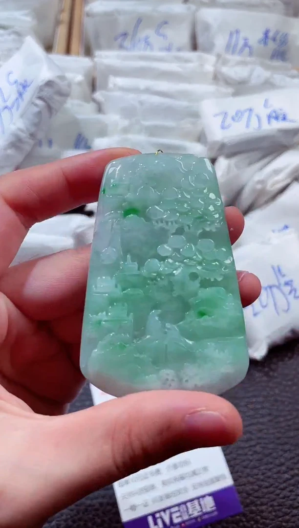 翡翠未镶嵌颈饰00000082