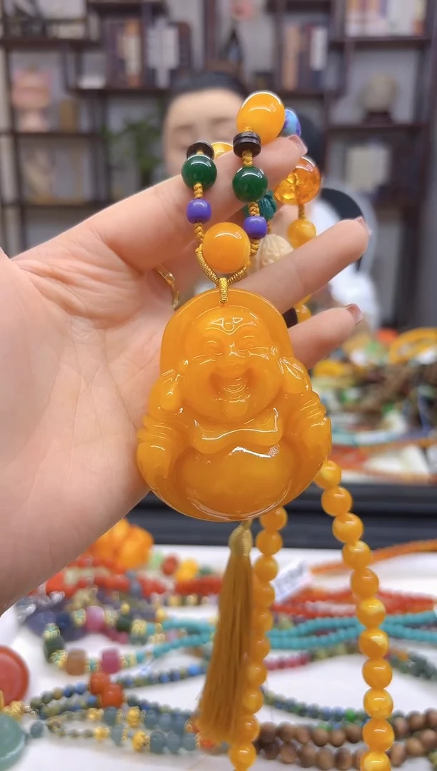 【闪购商品】蜜蜡毛衣链未镶嵌M234