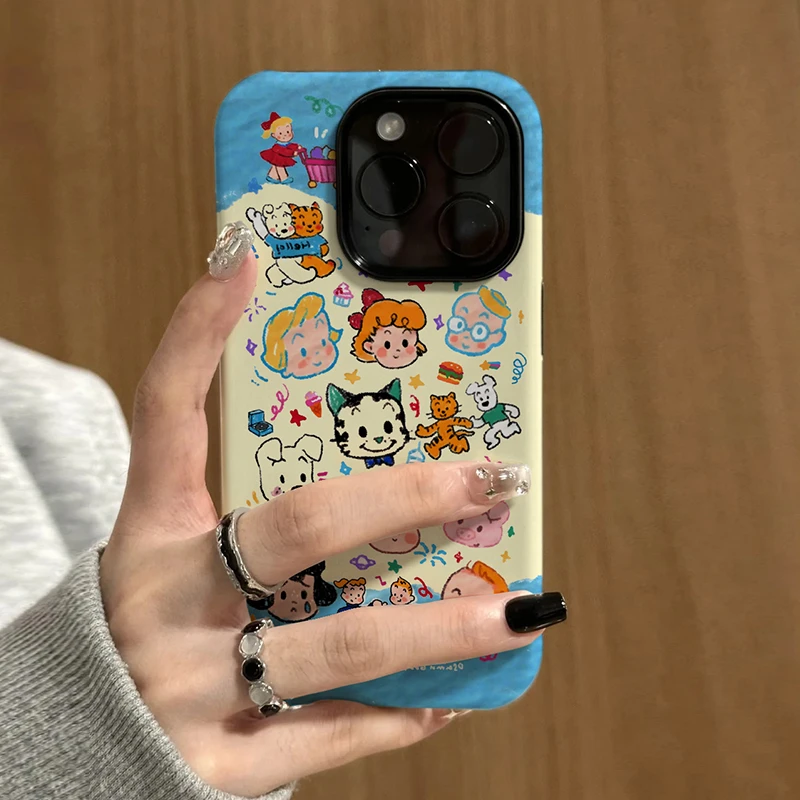 原田治乐园适用苹果vivo华为oppo小米iPhone17菲林二合一手机壳潮