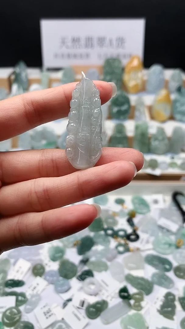 吊坠(不含链)未镶嵌翡翠30竹节