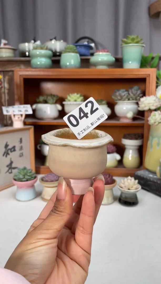 瓷片042知木小芳花盆