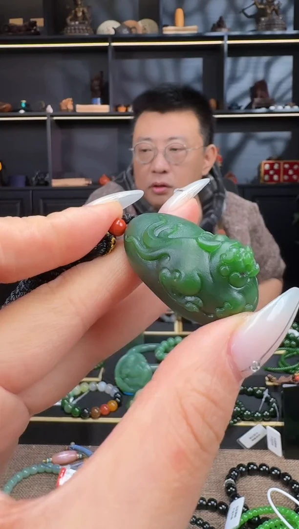 【闪购商品】和田玉0未镶嵌碧玉貔貅