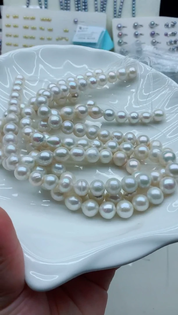 颈饰未镶嵌淡水珍珠淡水珍珠项链不做扣（非无瑕）