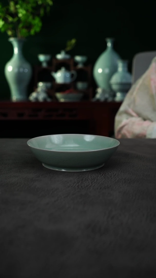 杯卷足圆洗  微瑕   简包