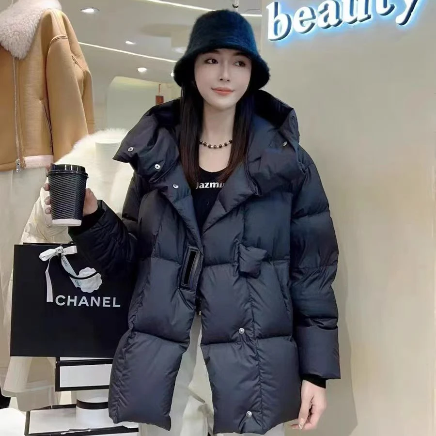 【过年不打烊】SS2024新款鹅绒女装羽绒服加厚女韩版冬连帽短款2808